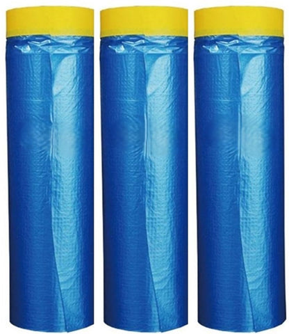 Scotch Brands edge-lock plastic sheeting guards sharp paint lines during masking.