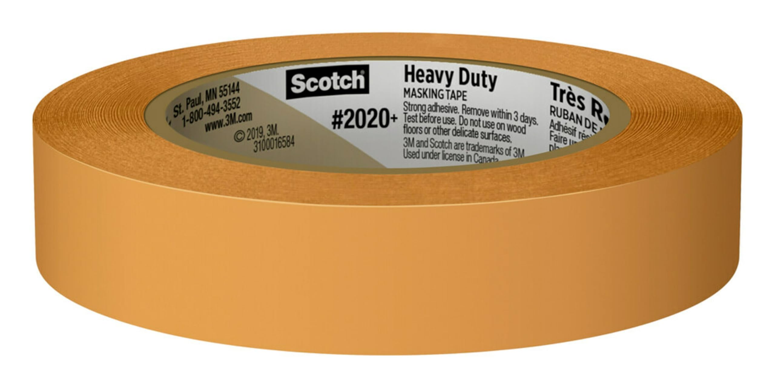 Scotch Heavy Duty Painter's Tape applied to vinyl to protect edges while painting.