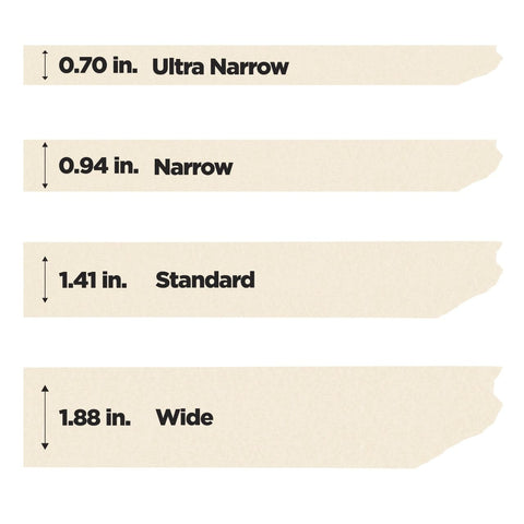 Scotch contractor-grade tape edge lined for sharp coverage along trim