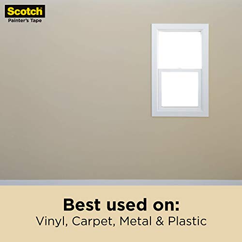 Scotch contractor-grade masking tape uses natural rubber adhesive