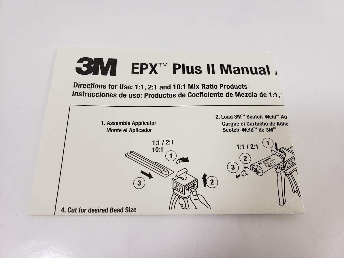 Scotch-Weld EPX Plus II designed for 48 mL and 50 mL cartridges.