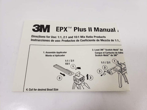 Scotch-Weld EPX Plus II designed for 48 mL and 50 mL cartridges.