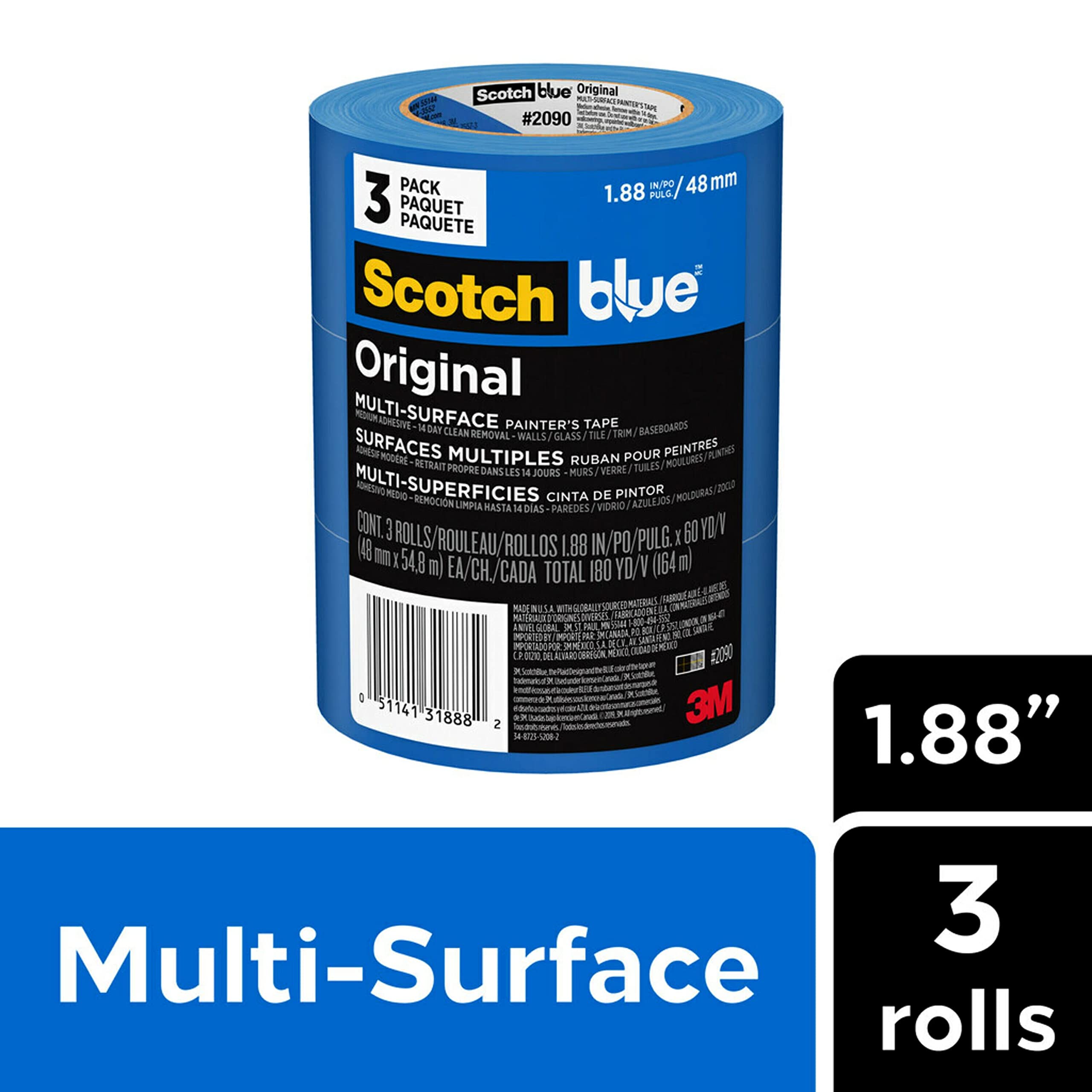 ScotchBlue Original tape on trim protects edges for precise lines