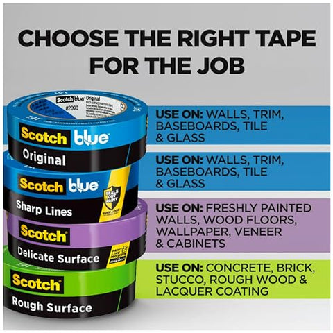 ScotchBlue Original blue painter's tape showcases eco-friendly features during masking