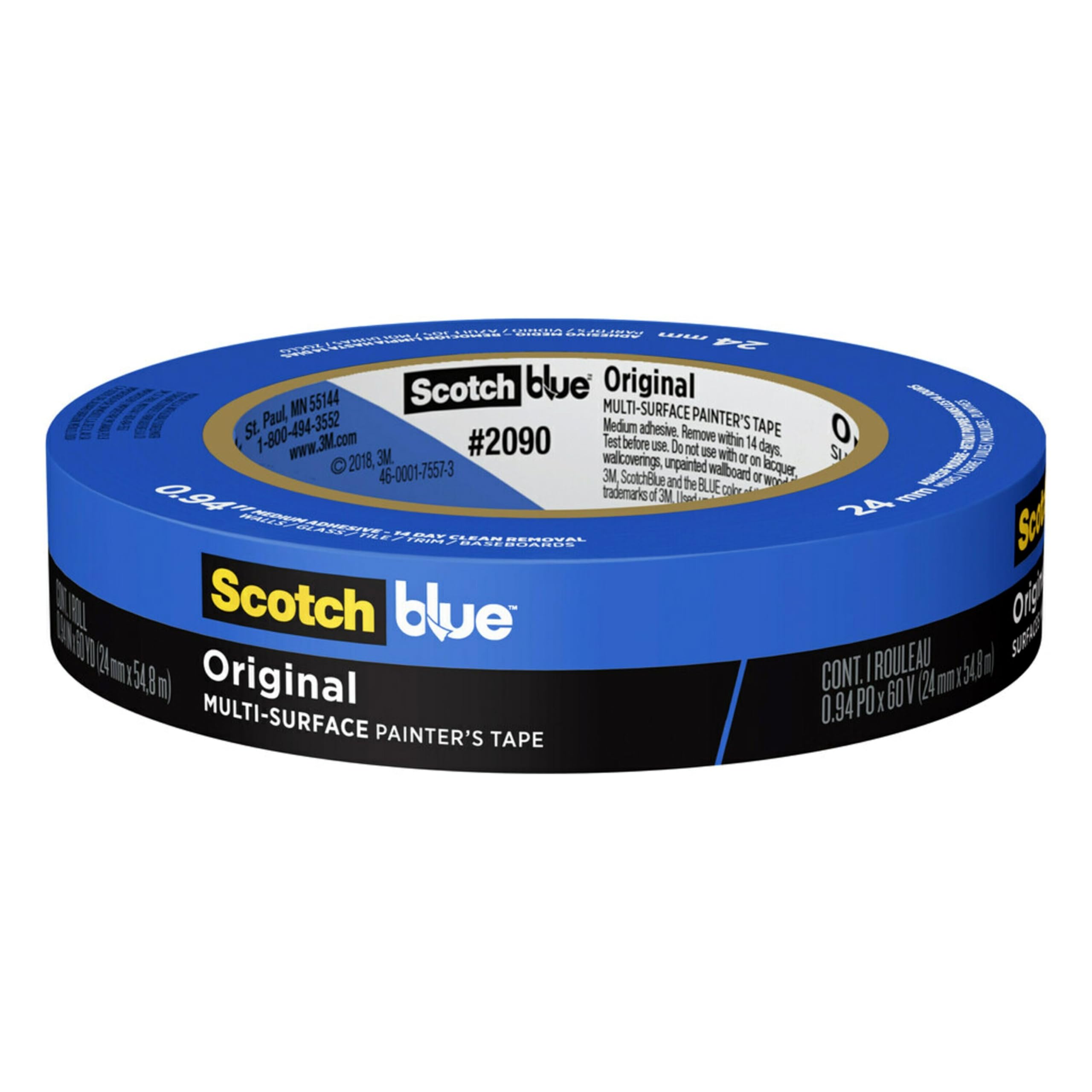 ScotchBlue Original tape being removed without residue