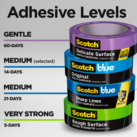 ScotchBlue Original tape used indoors and outdoors for versatile masking