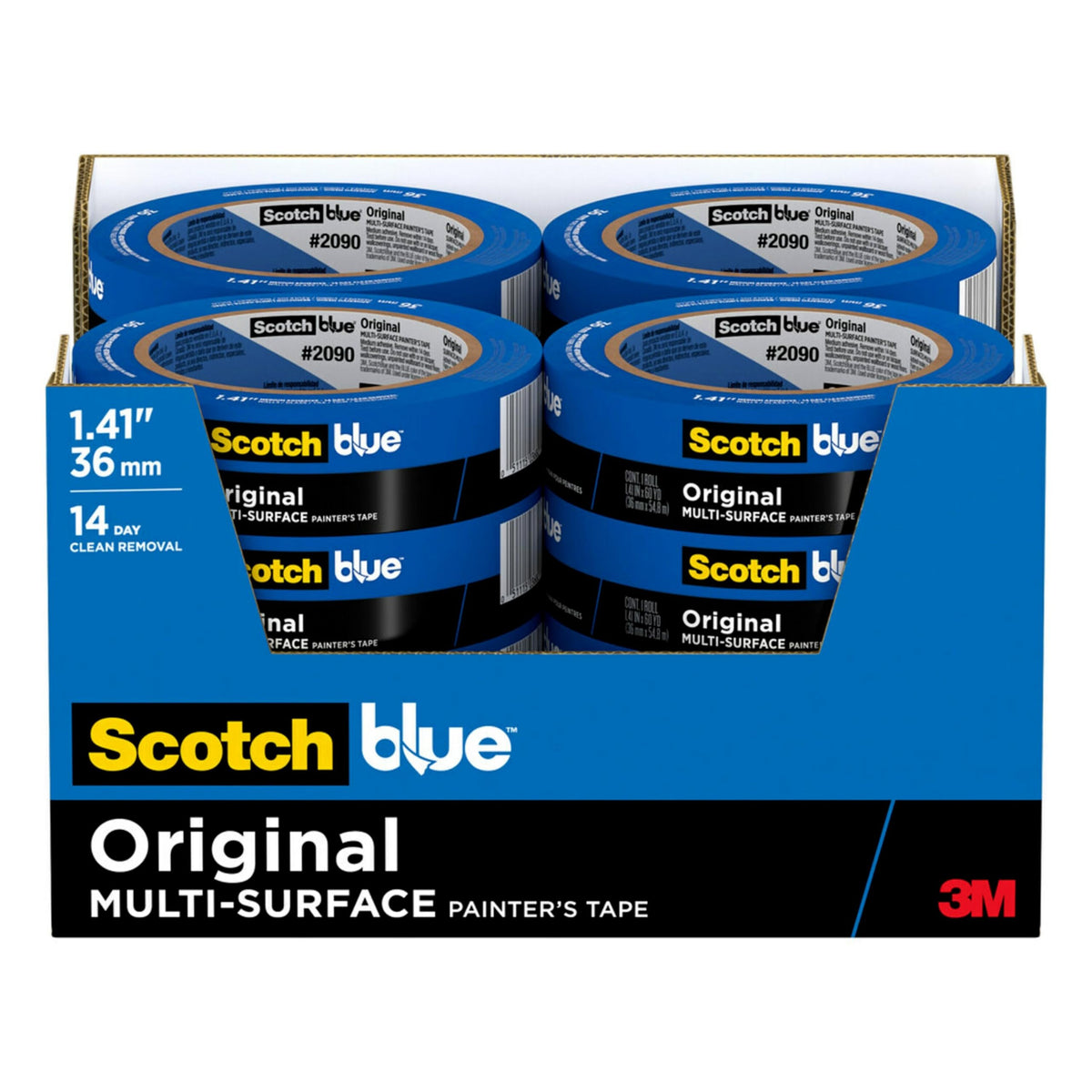 ScotchBlue Original painter's tape roll blue for clean line painting and precision