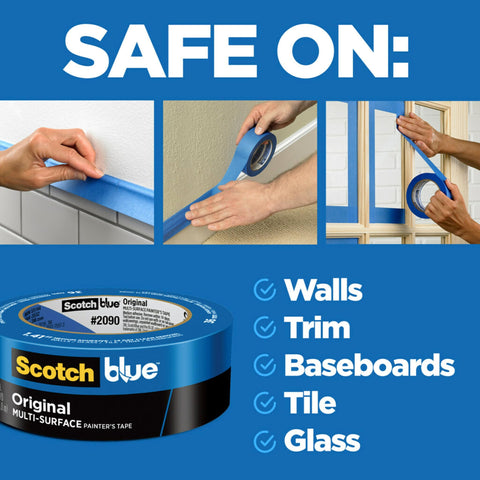 ScotchBlue painter-tape-edges-crisp-line ensures bleed-free lines on trims.