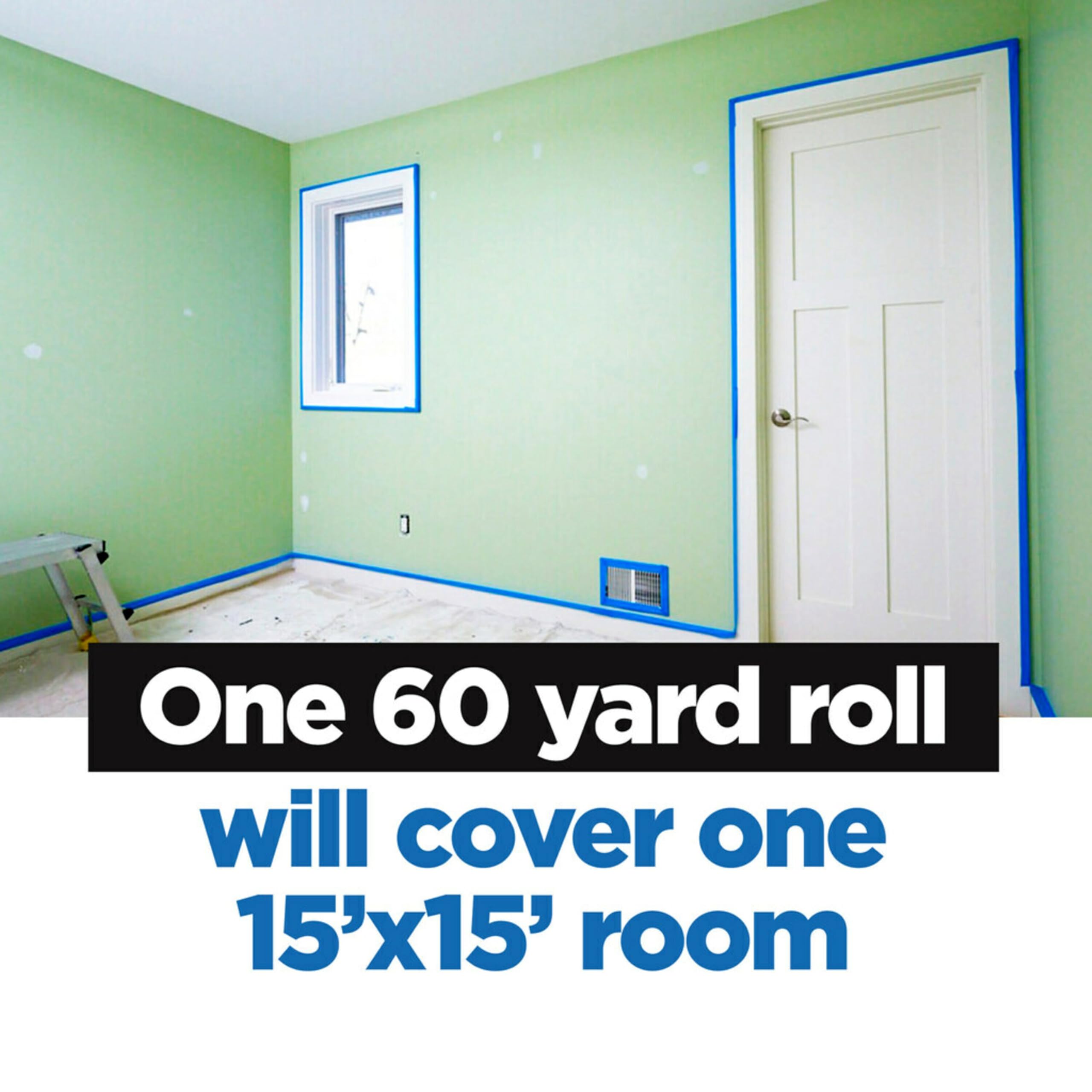 ScotchBlue Original Painter Tape protects tile and glass edges during updates.