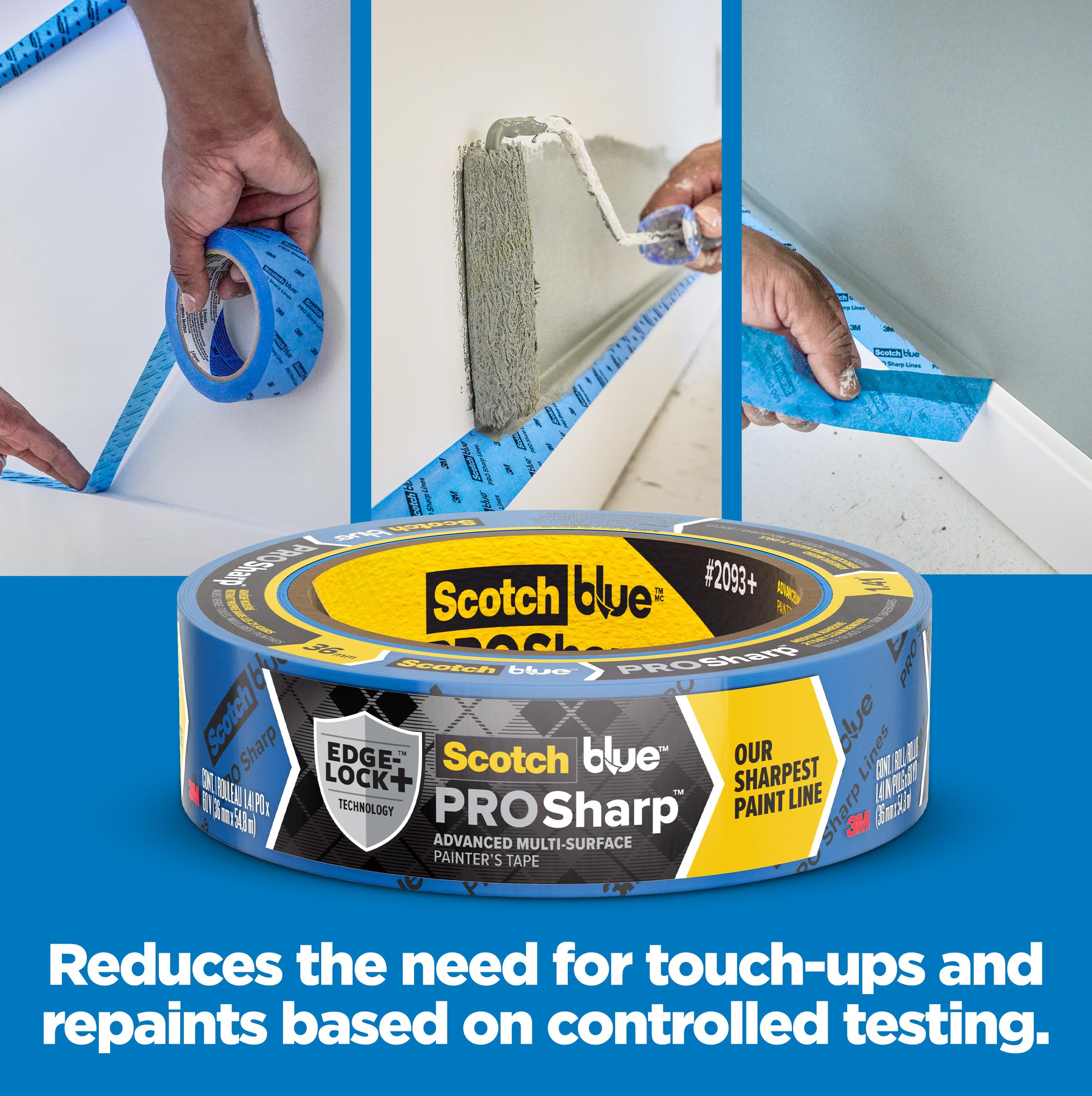 ScotchBlue PROSharp removes cleanly after 21 days with no residue