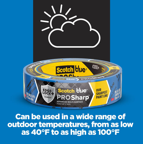 ScotchBlue PROSharp multi-layer barrier reduces paint bleed