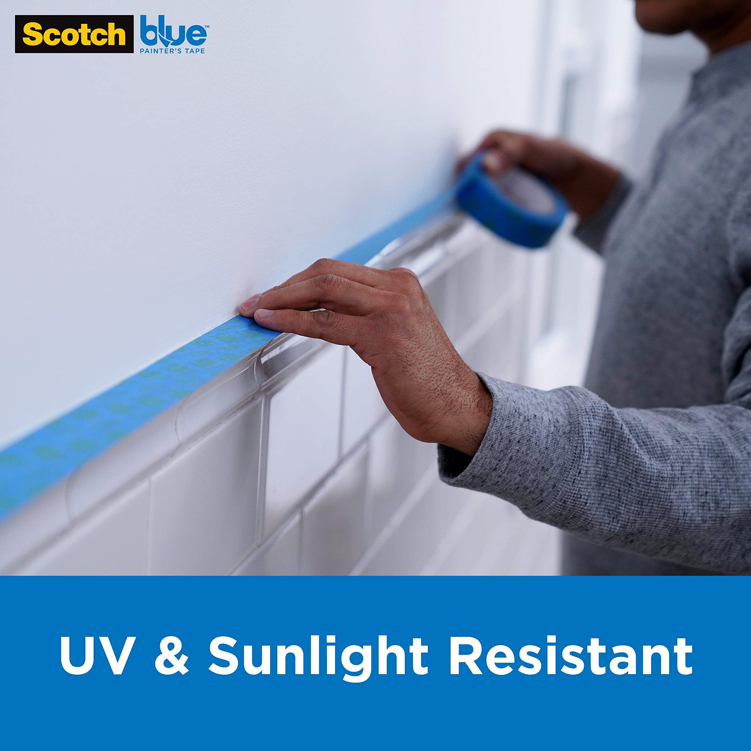 ScotchBlue Sharp Lines tape UV resistant for sunny conditions