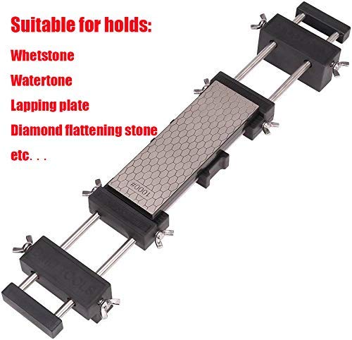 Adjustable screws accommodate stones from 3-1/4 to 14-1/4 inches