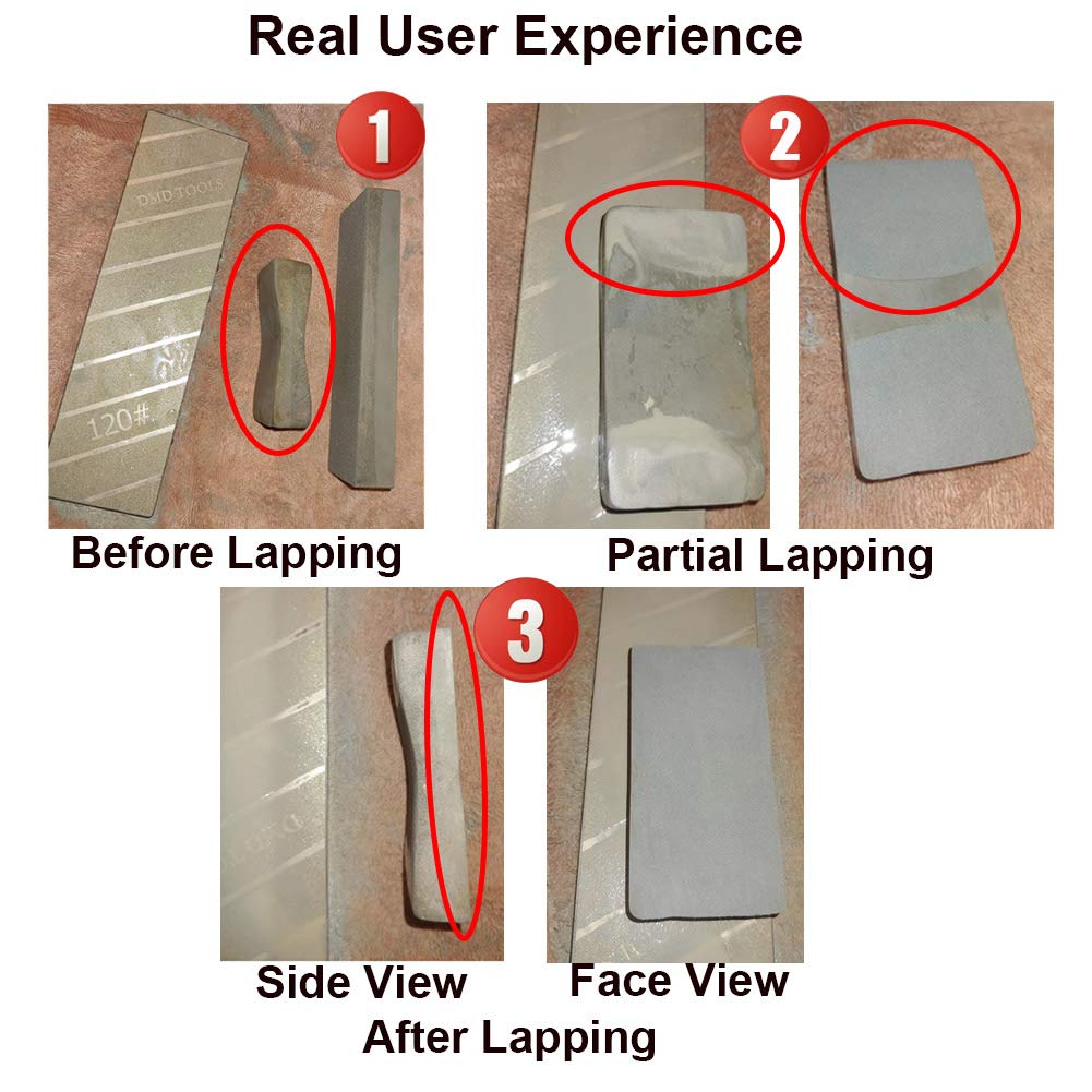 SCOTTCHEN diamond flattening plate close-up showing 120 grit side.