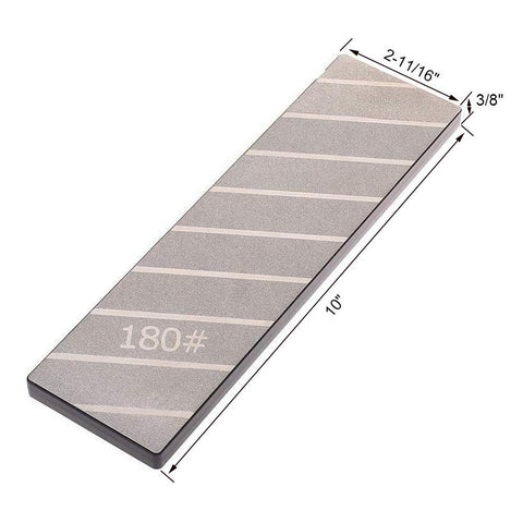 SCOTTCHEN lapping plate on workbench with large 10x3 inch surface.