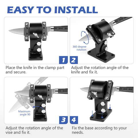 SCOTTCHEN Knife Making Vise dimensions 3-1/2 by 1-7/8 by 4-7/8 inches.