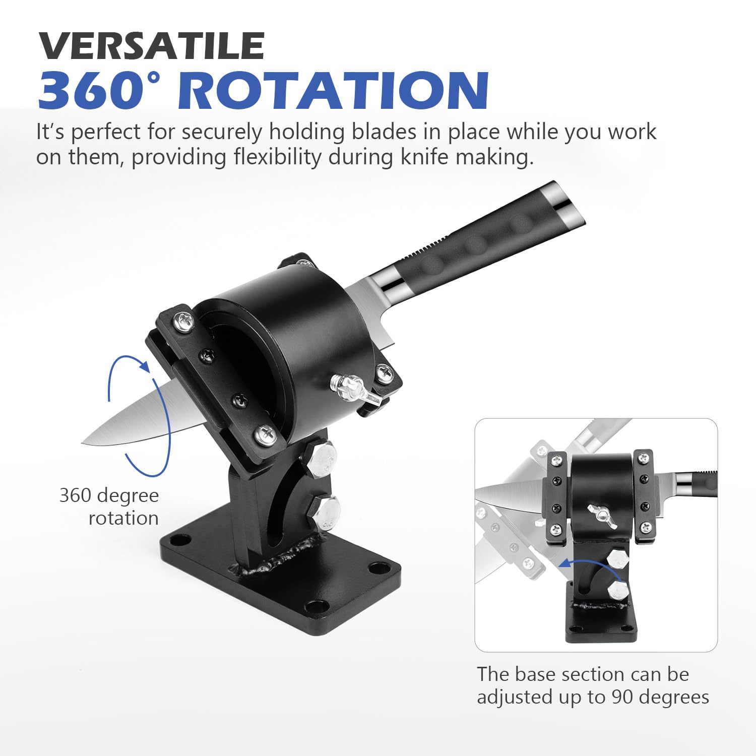 SCOTTCHEN Knife Making Clamp in durable cold-rolled steel for stability.