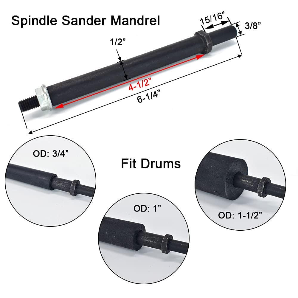 scottchen PRO sanding drum 3-4 inch close-up, ideal for thick curved surfaces.