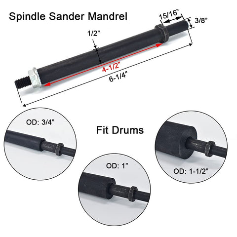 scottchen PRO sanding drum 3-4 inch close-up, ideal for thick curved surfaces.
