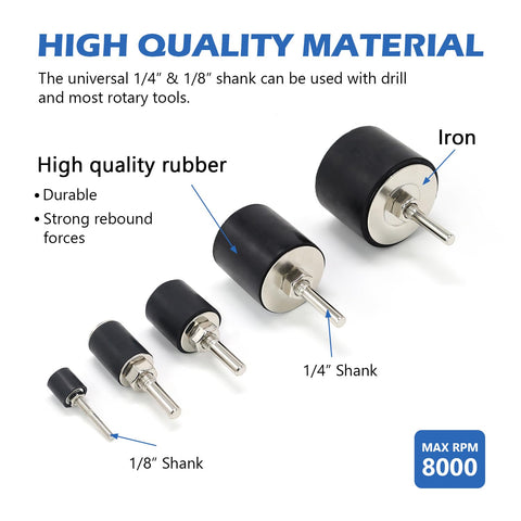 scottchen PRO sanding drum one-inch close-up for medium-duty tasks