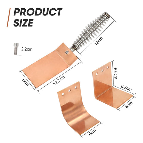 scottchen PRO welding spoon curved backer aids smooth plug welds on curved edges.