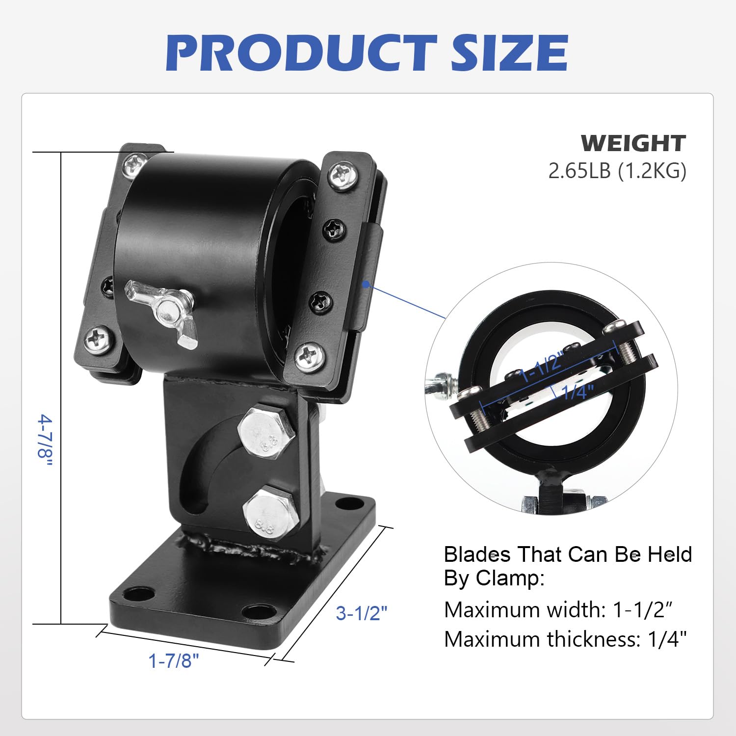 SCOTTCHEN Knife Vise Tool 360-degree rotation for flexible mounting.