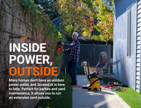 ScreenLet power portal supports RVs and boats for travel power.