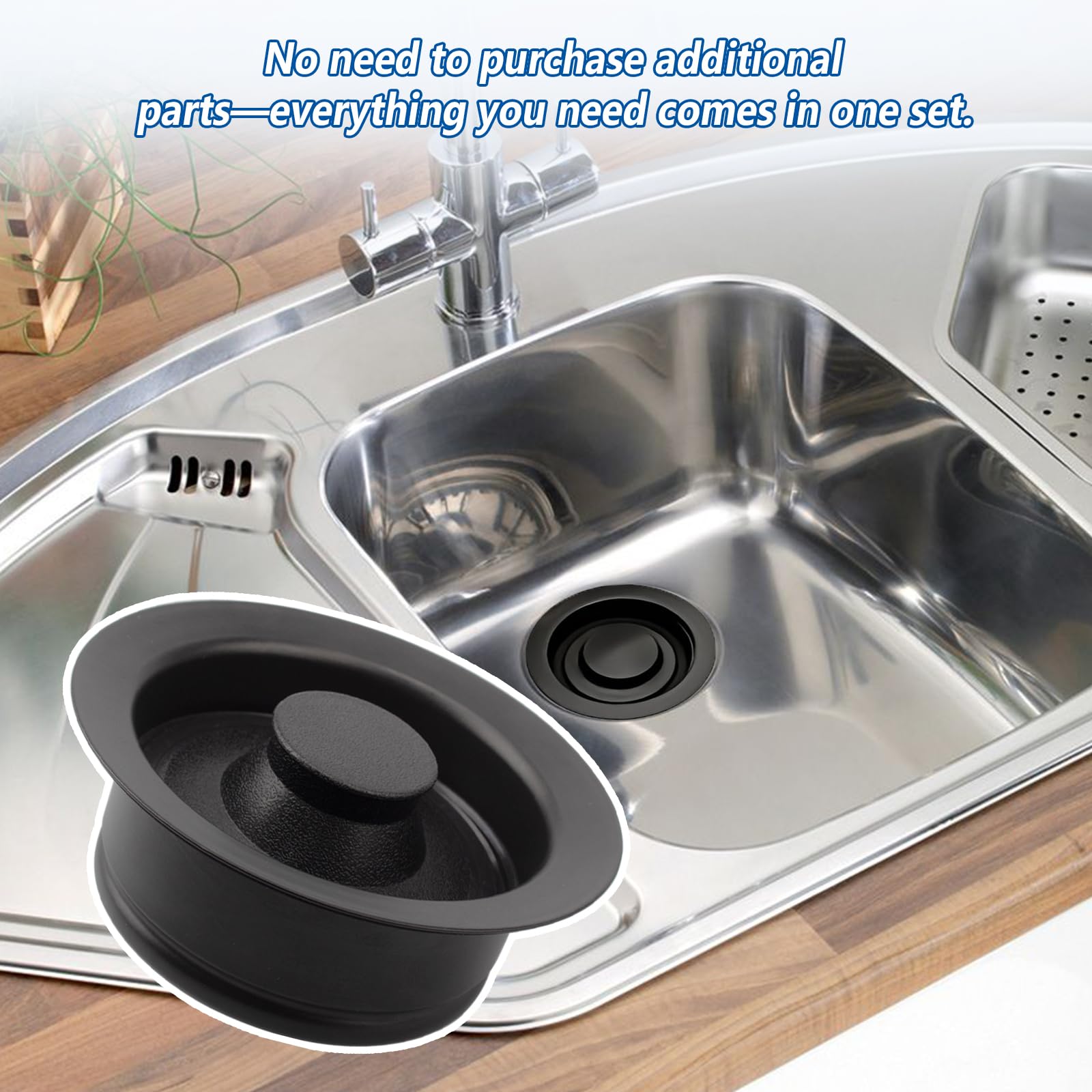 Screw Man all-in-one 4-piece set simplifies installation and adds cohesive style.