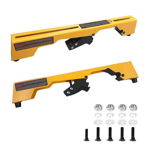 SD-CityCliq miter saw brackets pack with mounting hardware for quick setup.