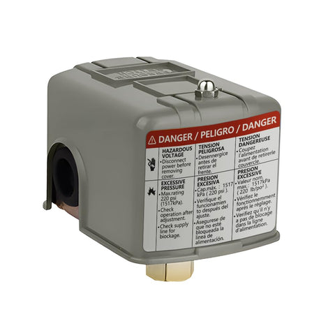 Sdanbom water pressure switch brass main body; rust-resistant for long life.