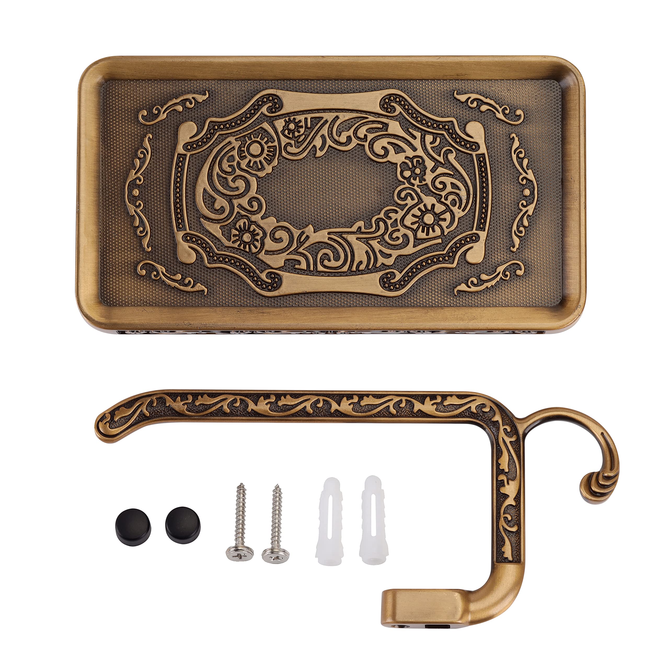 SDH antique brass corrosion-resistant bathroom hardware for humid areas.