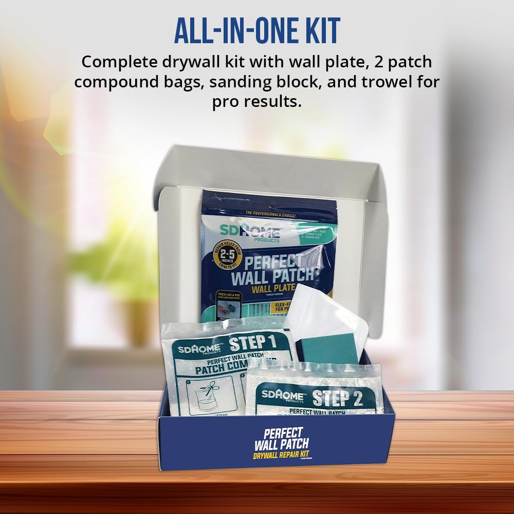 SD Home Products dual-grit sanding block refines texture before painting.