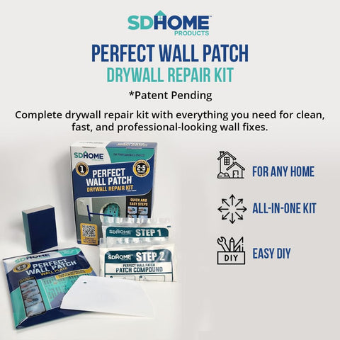SD Home Products patch compound bags enable precise dry-mix with minimal waste.