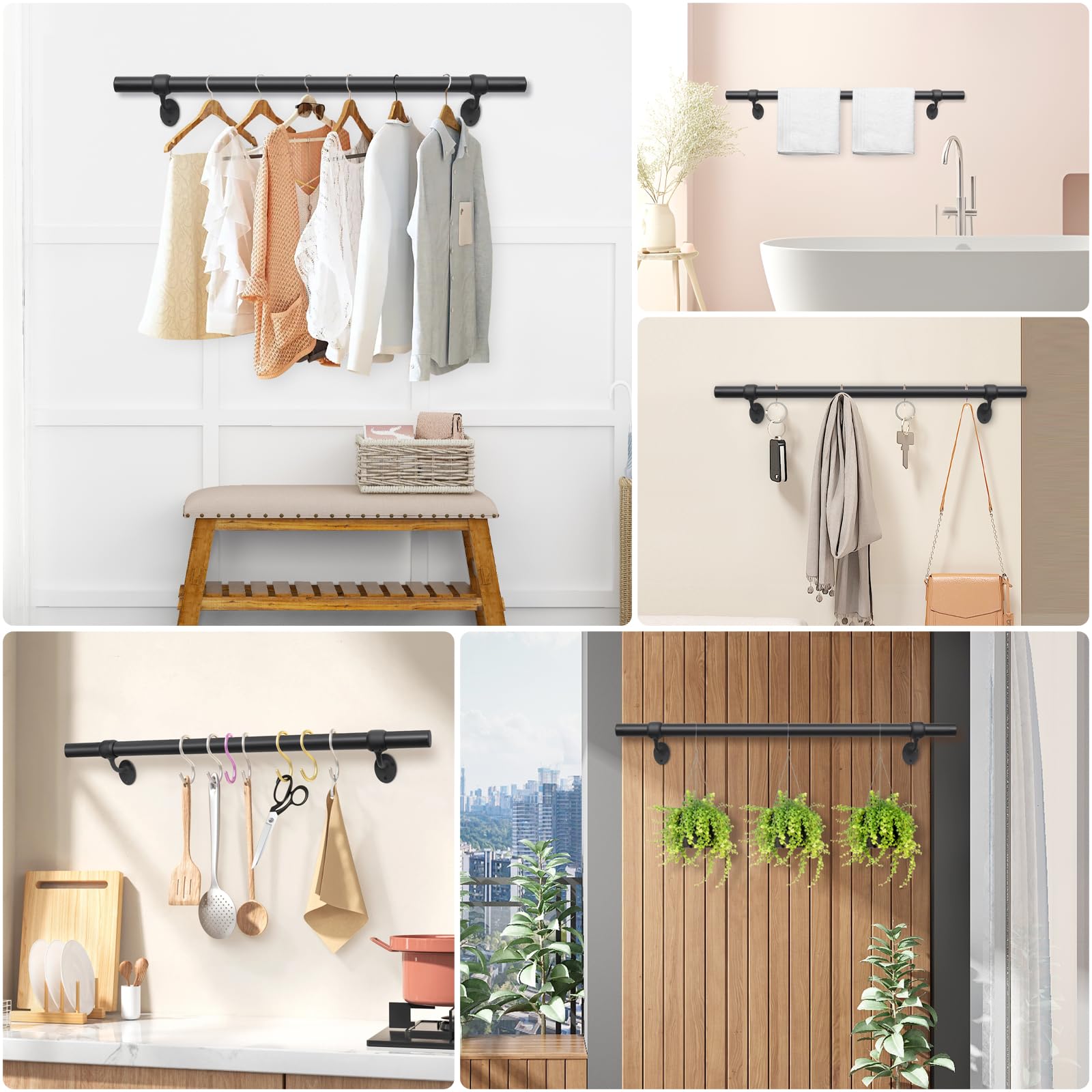 SDNBHT concealed fixings rail blends with decor while staying secure