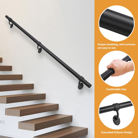 SDNBHT indoor 1.5-inch pipe handrail provides reliable support for aging users