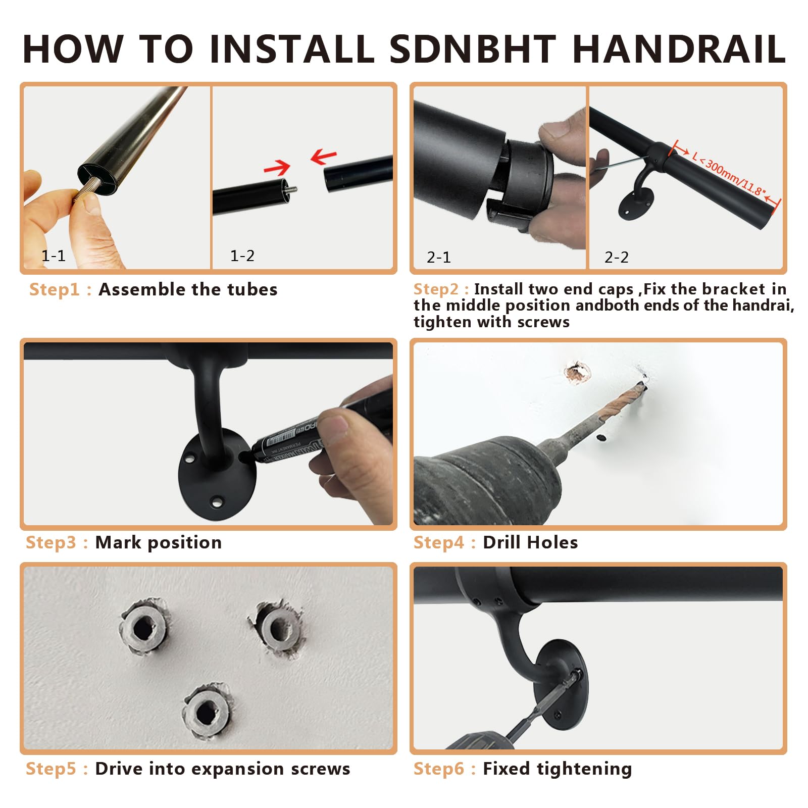 SDNBHT weather-resistant aluminum rail suitable for indoor and outdoor spaces