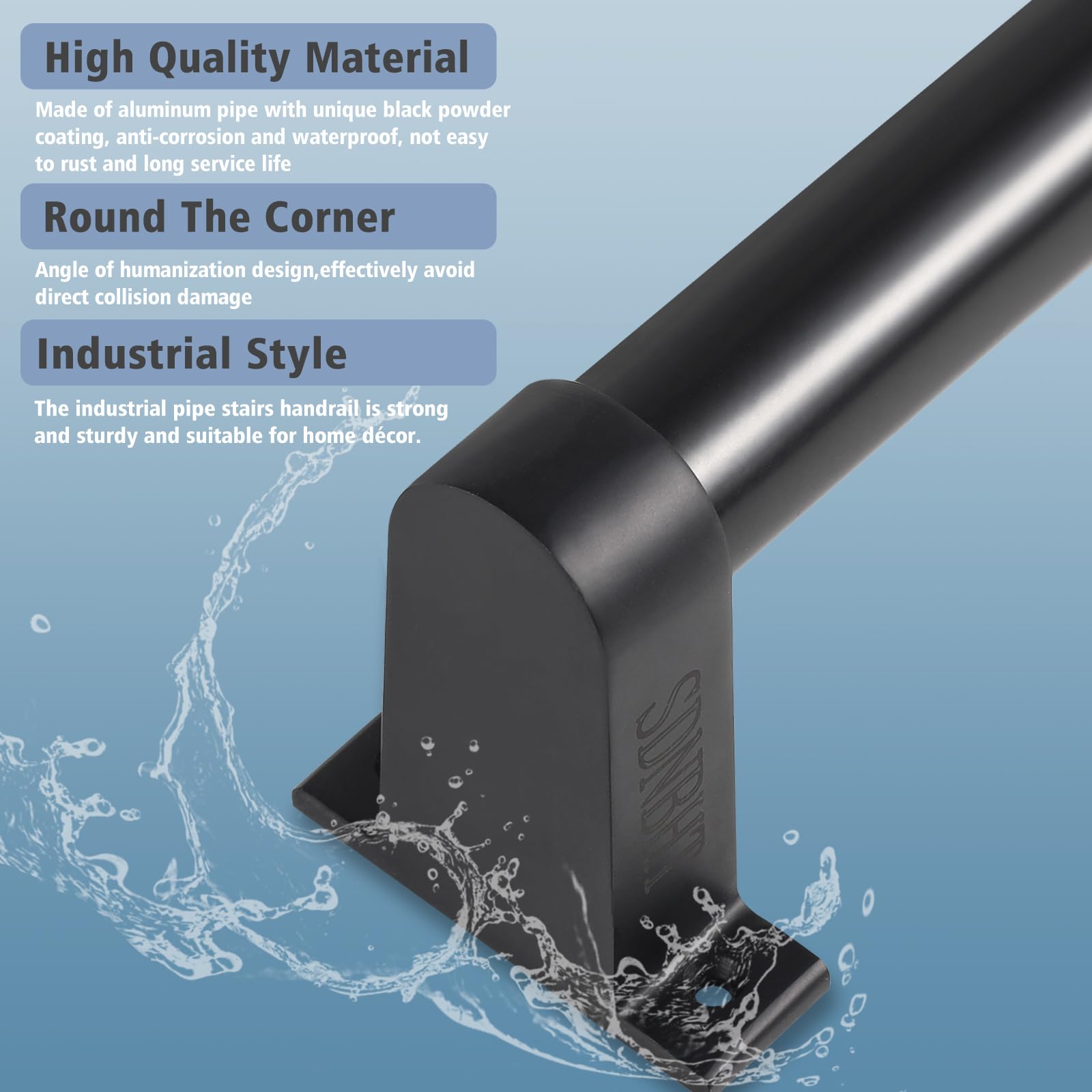 SDNBHT wall brackets and screws ensure secure wall anchoring for stability.