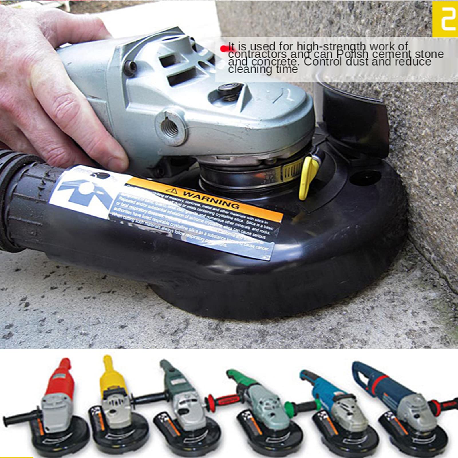 SDRTOP 4-positioning rings fit multiple work widths for a flexible setup.