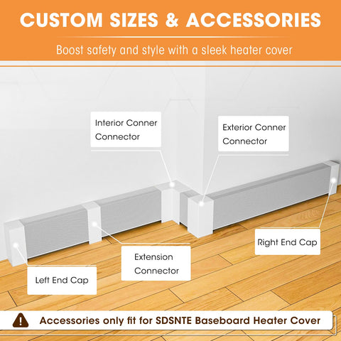 SDSNTE 3ft coupler enables seamless 6ft coverage installation and secure fit