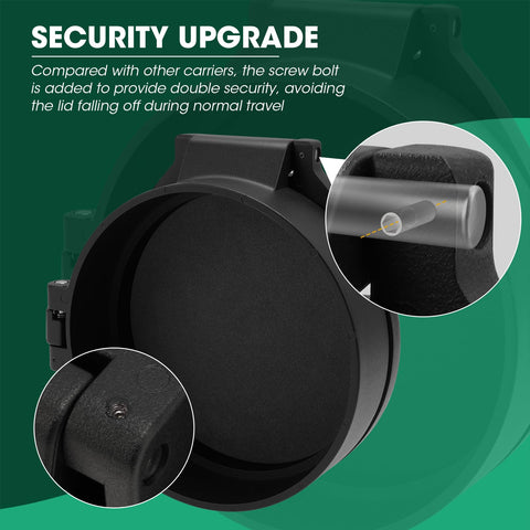 SDSNTE back lid highlights reinforced sealing for weatherproof cargo protection.
