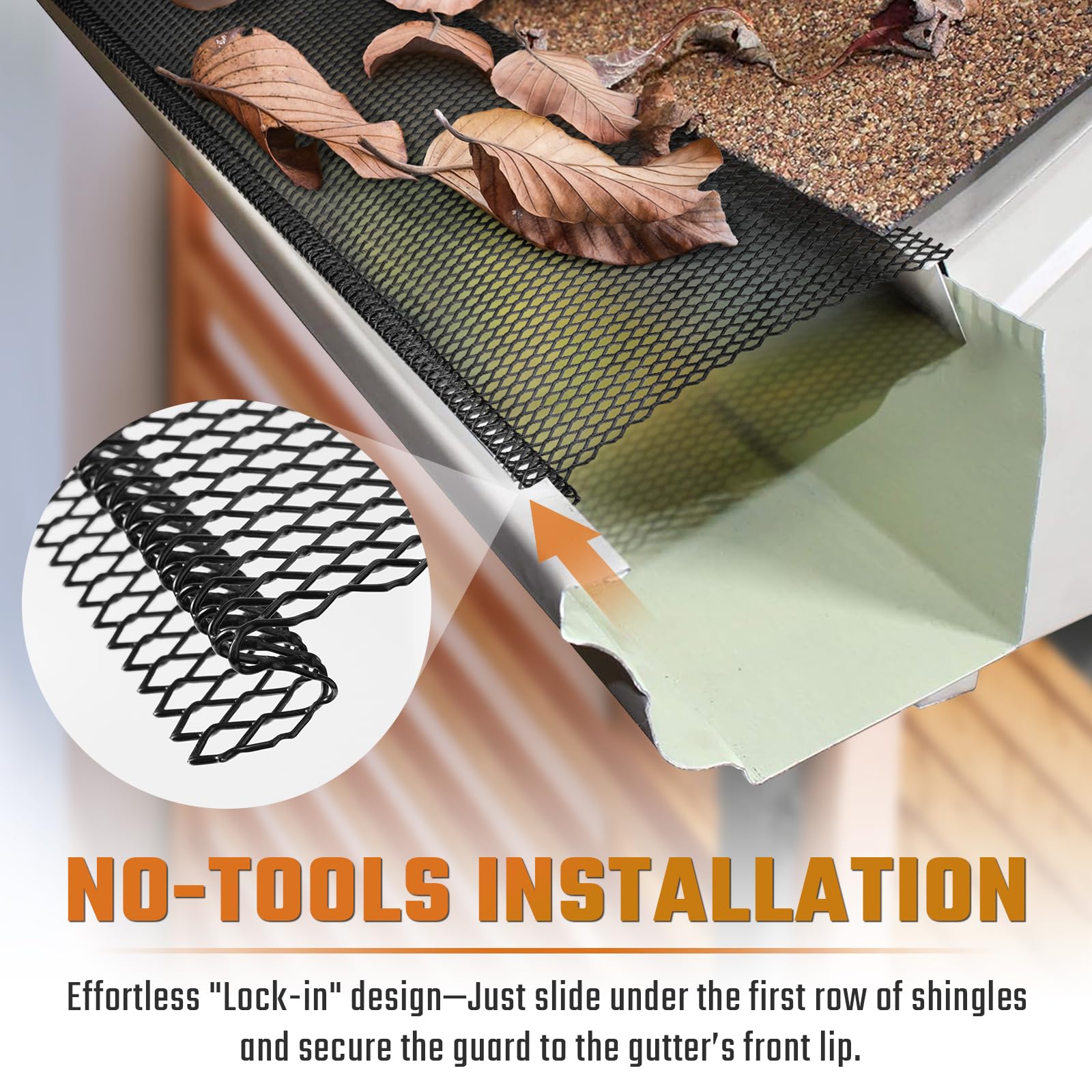 Packaging of SDSNTE 40-pack gutter guards for bulk installations.