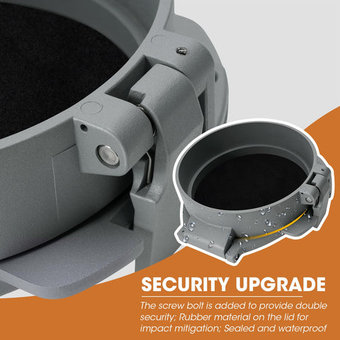 SDSNTE conduit carrier bolted lid close-up for added security