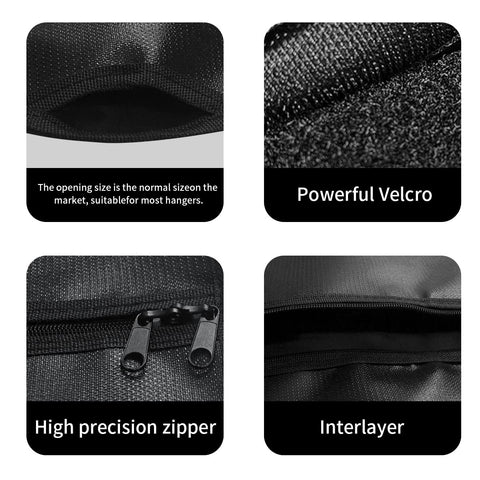 Sdstone hidden-compartment view demonstrates discreet storage behind clothes.