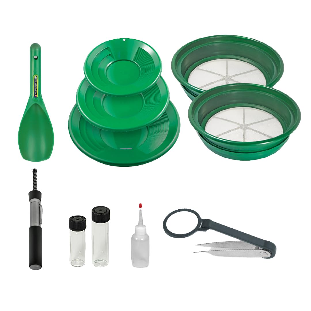 SE snuffer bottle and glass vials keep fine gold secure.