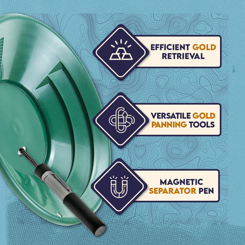 SE gold panning sieves 1/8 and 1/2 inch for material classification.