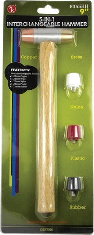 SE 5-IN-1 hammer rubber face for cushioned, protective blows