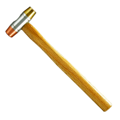 SE 5-IN-1 hammer demonstrating non-marring blows on wood