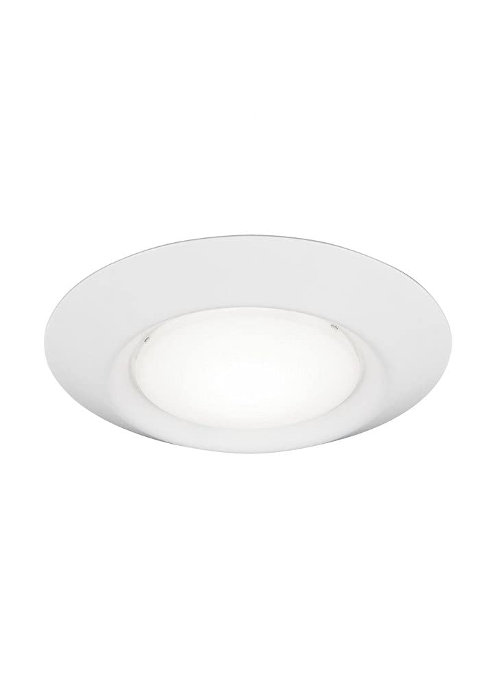 Sea Gull Lighting Traverse Lyte downlight, front view, retrofit-ready for 5-6 inch housings.