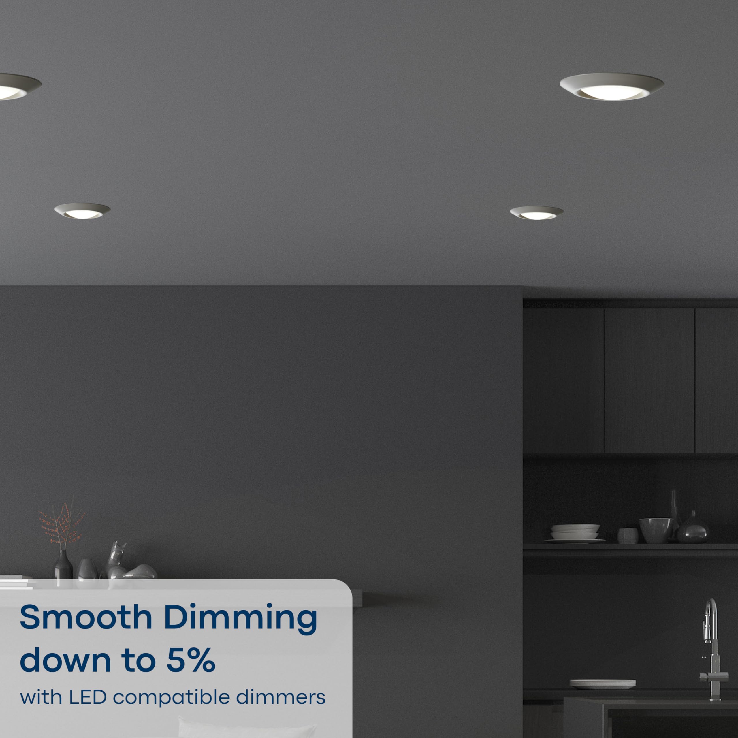 White finish and aluminum trim for modern interiors