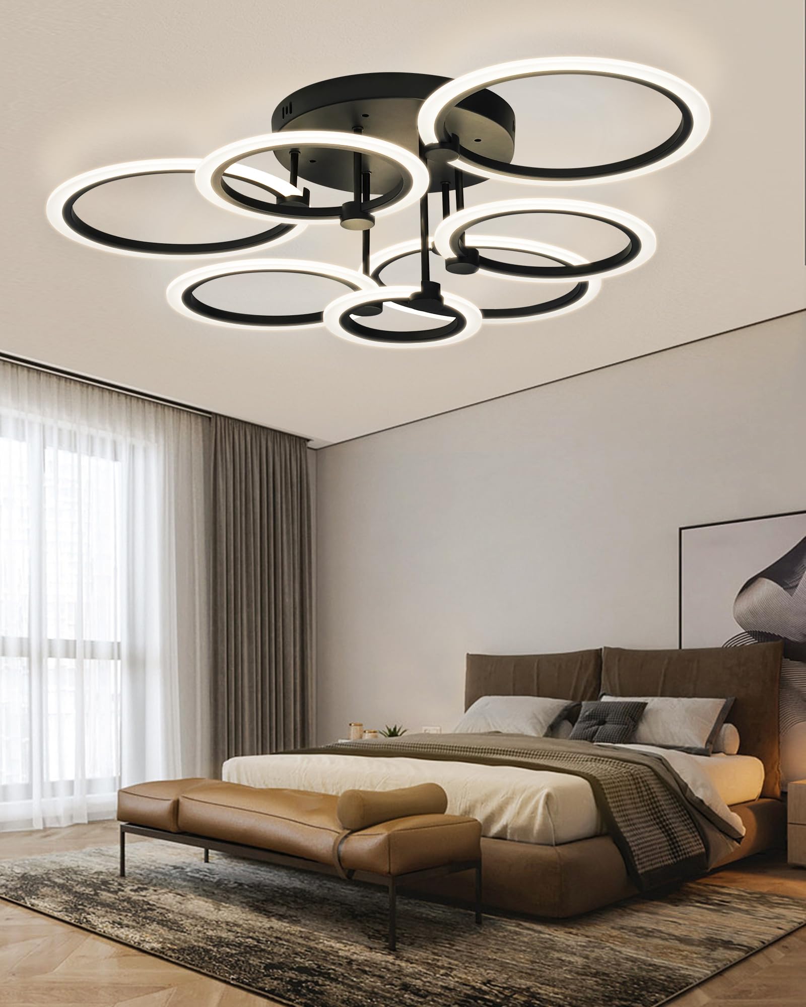 SEABLE 31.8 inch diameter ceiling light suitable for large rooms